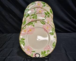 Franciscan Desert Rose 4 Dinner Plates