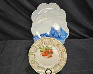 Antique Calendar Plate & 2 Rosenthal Delft Plates