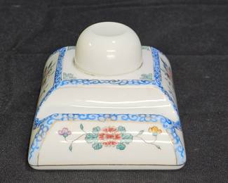 RC Hand Painted Nippon Porcelain Ink Well