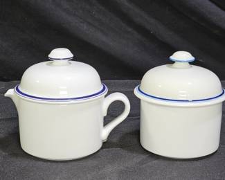 Dansk Bistro Lidded Creamer & Lidded Sugar Bowl
