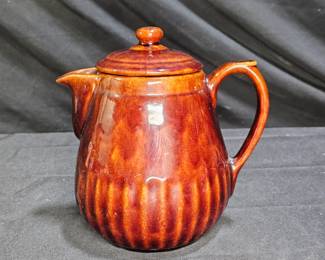 Vintage 1940 Brown Pottery Tea Pot