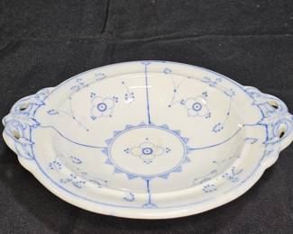 Vintage Royal Copenhagen Round Blue Dish