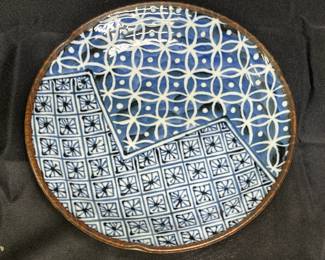 2 Blue & White Japanese Imari Ware Plates