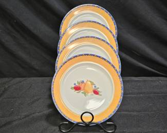 4 Dansk Fiance Fruits Bread Plates