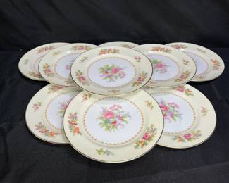 9 Noritake Empire 6.5" Bread Plates