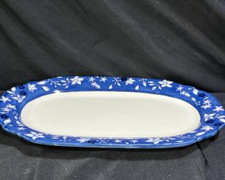 Rare Pfaltzgraf Blue meadows Oval Serving Platter