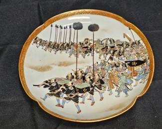 Antique Japanese Hand Painted Kutani Satsuma Plate