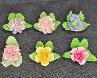 Royal Adderley & Coal Port Porcelain Card Holders