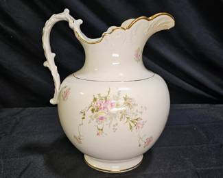 Porcelain Taylor & Knowles Floral Water Pitcher