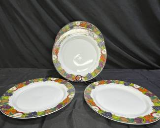 4 Dansk Cornucopia Dinnerware Dinner Plates