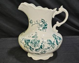 Vtg J & E Mayer Earthenware Water Pitcher