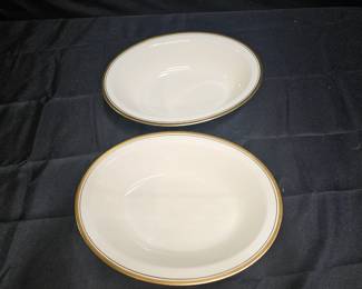 2 Noritake Viceroy Ivory China Oval Serving Dishes