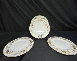 4 Royal Doulton Larchmont 8" Salad Plates