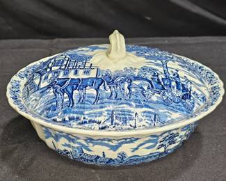Myott Royal Mail Stagecoach Round Serving Bowl
