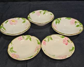 Franciscan Desert Rose 3 Porridge & 2 Berry Bowls