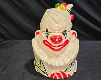 1940's McCoy Clown Pottery Cookie Jar