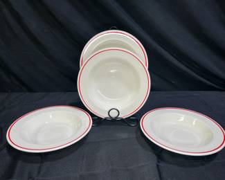 4 Anchor Hocking Holiday Wreath Bowls
