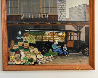 Ed Benefield painting . 