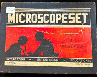 Vintage Microscope Set