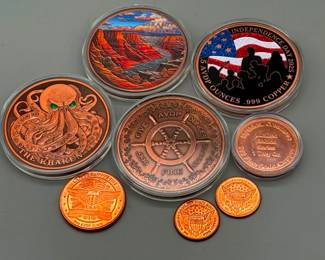 Copper Rounds Copper Bullion .999 Fine