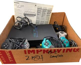Sony Playstation 2 PS2 Console and Controllers