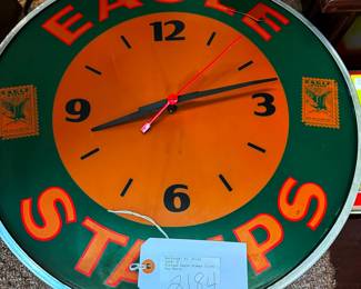 Parts Only Eagle Stamps Clock