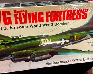 Vintage B-17G Flying Fortress Model Plane
