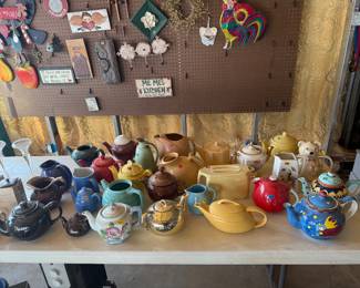 Lots of teapots! Come see! $5.00 to 15.00.