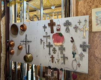 Crosses, copper, brass