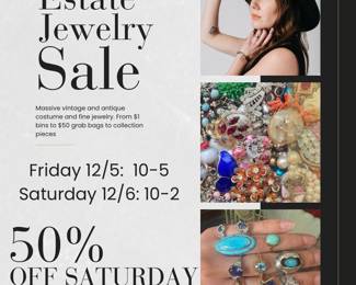 White and Black Minimalist Jewelry Sale Promotion Instagram Post