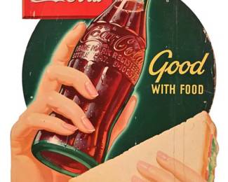 Original Coca Cola cardboard ad