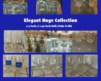 GLASSWARE GALORE!  KIND PRICING!  