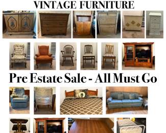 Gorgeous Vintage Furniture, Solid Wood.