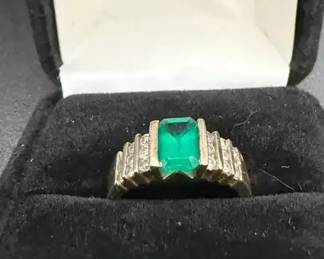 14kt Gold, Diamond and Gemstone Ring