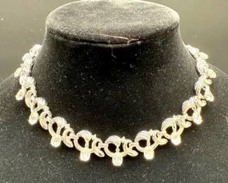 Classic Rhinestone Choker Necklace Trifari