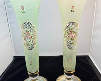 2 Fenton Vases, Wasserburg Company