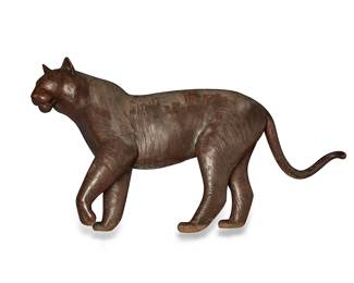 1110
Gwynn Murrill
(b. 1942)
Standing tiger #3, 2002
Patinated bronze
Signed, numbered, and dated in the casting: GMurrill / 02
46.5" H x 90" W x 19" D
Estimate: $7,000 - $9,000