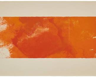 1140
Joe Goode
(b. 1937)
Untitled (Forest Fires), 1984
Lithograph in colors on wove paper
A proof aside from the edition of 15
Unsigned; Cirrus Editions, Los Angeles, CA, with their blindstamp in the lower left margin corner, and their work number, 366c-JG84, in pencil, verso
Image: 8" H x 20" W; Sheet: 14.5" H x 26" W
Estimate: $1,000 - $1,500