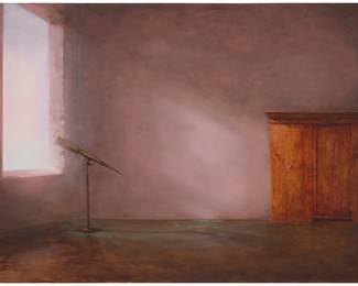 1141
Sven Braun
(b. 1968)
"Shrank," 2011
Oil on canvas
Signed and dated lower right: S. Braun / 2011; titled on a gallery label affixed to the stretcher
59.5" H x 78.75" W
Estimate: $1,500 - $2,000