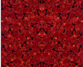 1016
Damien Hirst
(b. 1965)
"Theodora," from "The Empresses" series, 2022
Laminated giclée print and screenprinted glitter in colors on aluminum composite
Edition: 264/3315
Signed in ink on the publisher's label affixed verso: Damien Hirst, and with the printed edition number and date on the same label; Heni Editions, London, pub.
Image/Aluminum composite: 39.375" H x 39.375" W
Estimate: $3,000 - $5,000