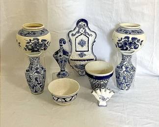 Blue And White Eclectic Decor 