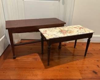 Two Piano Benches
