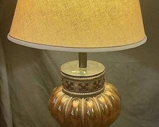 Amber Glass Lamp 