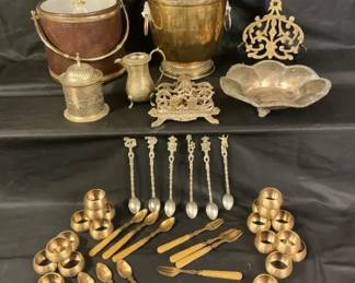 Brass Silver Plated Servingware 