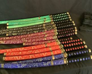 Sets Of Artificial Katanas