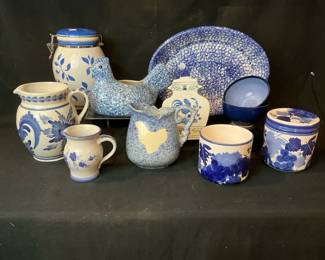 Blue, White, And Chickens