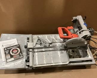 Seven Tile Saw With Sliding Table