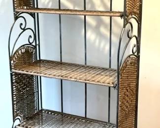 Iron Woven Wicker Rack