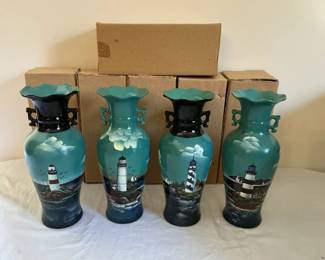 Set Of 10 Decorative Vases