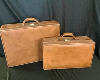 Brown Leather Hartmann Luggage